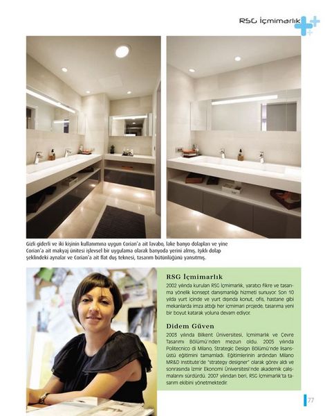 RSG İç Mimarlık  arinma banyo tasarimi