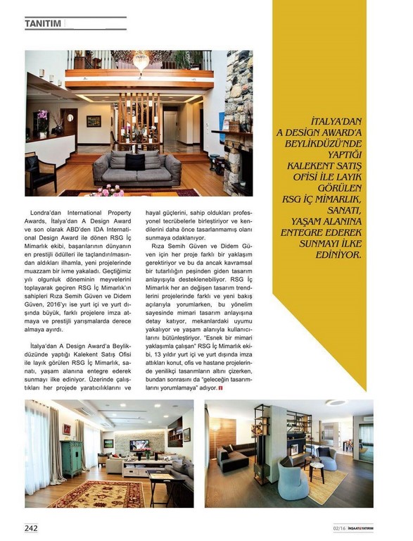 RSG İç Mimarlık  insaat yatirim 