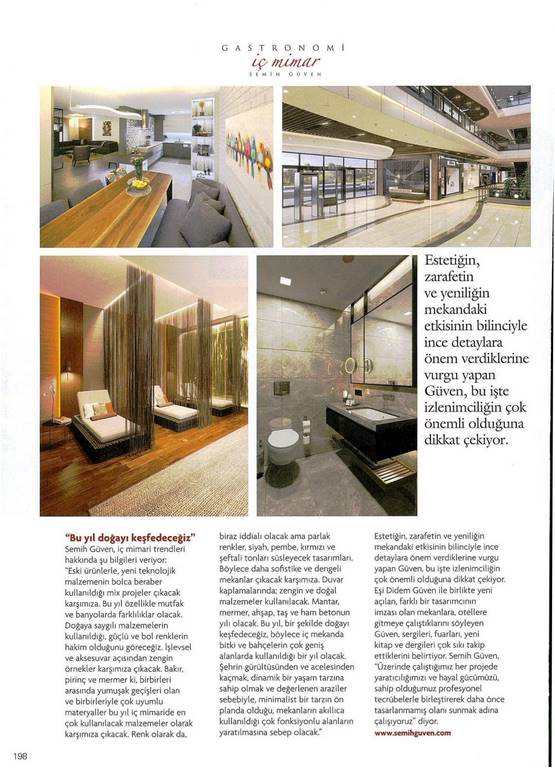 RSG İç Mimarlık  gastronomi 