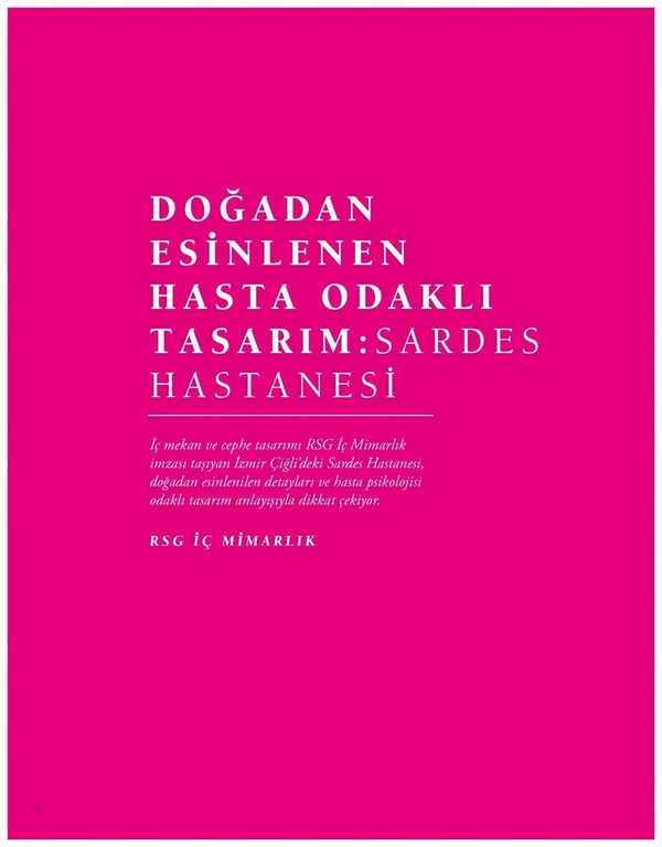 RSG İç Mimarlık   turizm dunyasi 