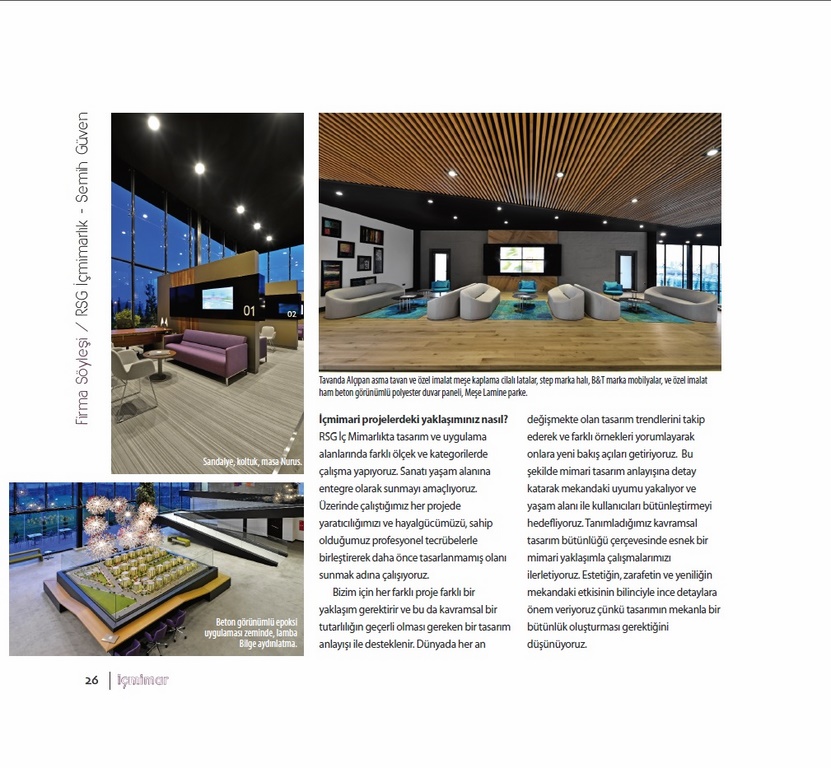 RSG İç Mimarlık  basin 