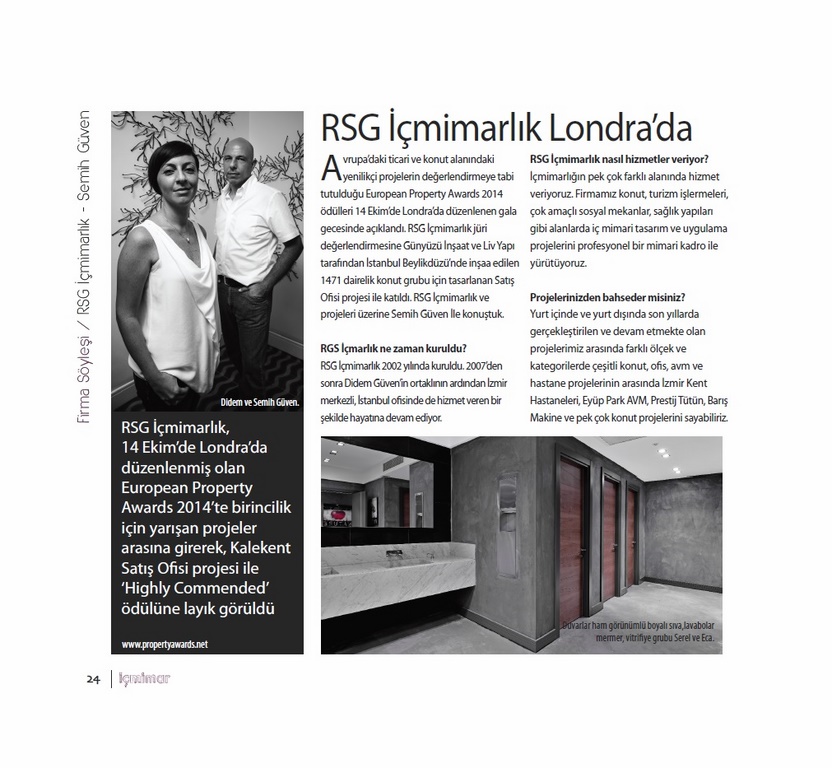 RSG İç Mimarlık  basin 